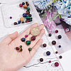 40Pcs 4 Sizes Natural Tiger Eye Beads G-AR0005-07-3