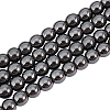 Olycraft 4 Strands Non-magnetic Synthetic Hematite Beads Strands G-OC0004-91-1