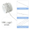2.5M Brass Imitation Pearl Heart Link Chains CH-CJ0001-08-2