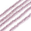 Transparent Glass Beads Strands GLAA-F094-A07-1