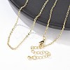 Brass Cable Chain Necklaces NJEW-K123-05G-4