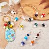 55Pcs 11 Style Mushroom Handmade Lampwork Beads LAMP-SZ0001-14-5