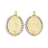 Rack Plating Brass Pendants KK-P269-14G-A-1