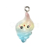 Ocean Theme Transparent Resin Pendants RESI-I351-03P-04-1