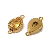 Ion Plating(IP) 304 Stainless Steel Cubic Zirconia Teardrop Links Connector Charms STAS-K256-23G-09-2