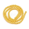 Natural Mashan Jade Round Beads Strands X-G-D263-4mm-XS07-3