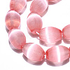 Dyed Natural Selenite Beads Strands G-T138-232H-3