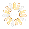 30Pairs 3 Colors Stainless Steel Chain Tabs STAS-AR0001-34-1