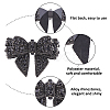 Polyester Bowknot Shoe Decorations LS-FIND-WH0126-445-4