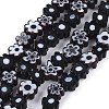 Handmade Millefiori Glass Bead Strands LAMP-J035-6mm-01-1