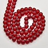 Baking Paint Transparent Glass Bead Strands GLAA-S031-6mm-14-2