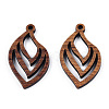 Natural Walnut Wood Pendants WOOD-T023-17-2