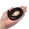 Natural Black Agate Beads Strands G-D543-10mm-4