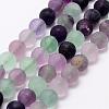 Natural Fluorite Bead Strands G-A163-06-10mm-1