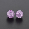 Transparent Crackle Acrylic Beads MACR-S373-66C-N06-2