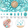 185Pcs 8 Styles Synthetic Turquoise Dyed Beads Strands TURQ-AR0001-37-2