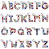 52Pcs 26 Styles Alloy Pendants FIND-SC0016-08-1