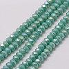 Electroplate Glass Bead Strands X-GLAA-K016-2x3mm-07FR-1