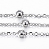 Tarnish Resistant 304 Stainless Steel Cable Chains CHS-H009-31P-1