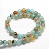 Dyed Natural Agate Round Beads Strands G-E321A-10mm-02-2