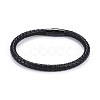 Man's Braided Leather Cord Bracelets BJEW-JB04255-01-1