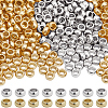 500Pcs 2 Colors 316 Surgical Stainless Steel Rondelle Crimp Beads STAS-BBC0008-72-1