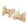 Brass Micro Cubic Zirconia Pendants KK-Q789-25G-2