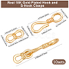 10Pcs Brass Fold Over Clasps KK-BBC0023-85-2