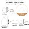 Brass Linking Rings KK-SC0001-74P-NF-2