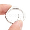 Non-Tarnish 304 Stainless Steel Spring Gate Rings X-STAS-I133-14A-3