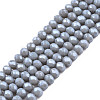 Electroplate Glass Beads Strands EGLA-A034-P4mm-A16-1