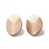 Ion Plating(IP) 304 Stainless Steel Stud Earrings Findings STAS-B041-04RG-2