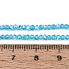 AB Color Plated Transparent Glass Rondelle Beads Strands EGLA-T029-2mm-10D-4