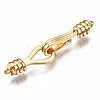 Brass Hook and S-Hook Clasps KK-T063-70G-NF-2