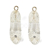 Transparent Resin Rhinestone Pendants RESI-Q021-01C-1