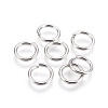 Tarnish Resistant 304 Stainless Steel Saw Cut Open Jump Rings X-STAS-P212-25P-10-1