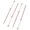 4Pcs DIY Alloy Beadable Crochet Hooks AJEW-TA0003-50D-2
