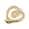 Brass Micro Pave Cubic Zirconia Pendants X1-KK-B147-06C-G-2