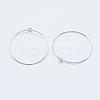 Long-Lasting Plated Brass Hoop Earrings Findings KK-K204-179P-NF-2