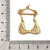 Brass Micro Pave Clear Cubic Zirconia Clothes Pendants KK-I360-014G-02-3