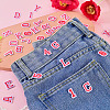 36Pcs 2 Sets 2 Styles Letter A~Z & Number 0~9 Polyester Embroidery Sew On Patches Sets PATC-TA0001-55A-5