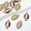 10Pcs 2 Styles Alloy Rhinestone/Enamel Pendants FIND-YW0009-94-1