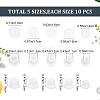 50Pcs 5 Styles Silicone Bottle Seal Plug AJEW-GF0006-76-2