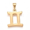 304 Stainless Steel Pendants STAS-L210-06-G-2