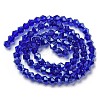 Transparent Electroplate Glass Beads Strands EGLA-A039-T3mm-A06-2
