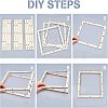 Basswood Assembled Paper Making Frame DIY-WH0001-74-2