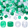 120Pcs 4 Colors ABS Plastic Imitation Pearl European Beads FIND-SC0022-07A-1