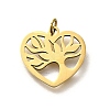 304 Stainless Steel Charms STAS-R153-39G-1