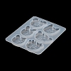 Rabbit/Dragon/Cat Pendant DIY Silhouette Silicone Mold DIY-K073-09B-6