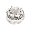 Brass Micro Pave Cubic Zirconia Beads KK-D408-11S-01A-2